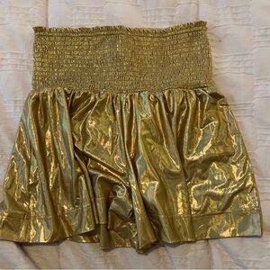 BLUE B GOLD SHIMMER SWING SHORT
Size L - NWT